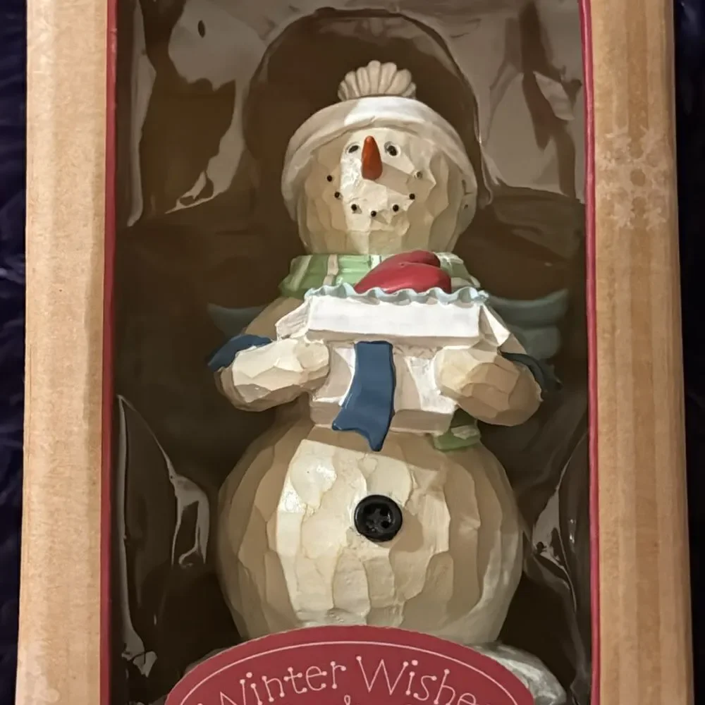 winter wishes baked with love figurine